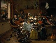 Jan Steen The merry family oil painting
